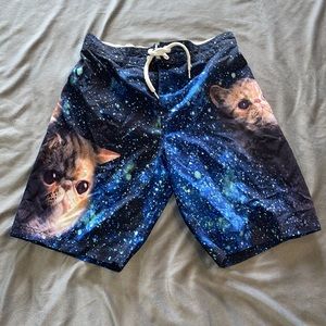 Fun Cat Space Board Shorts